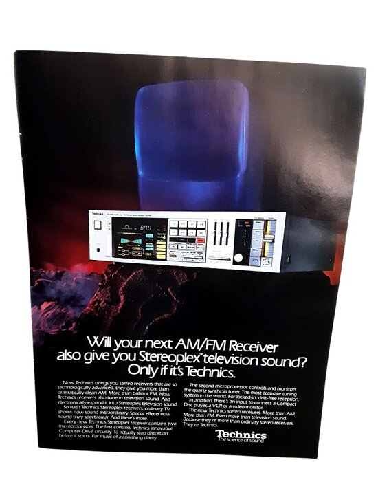Technics Other - 1984 Technics AM FM Receiver Print Ad Vintage Stereo StereoPlex Audio